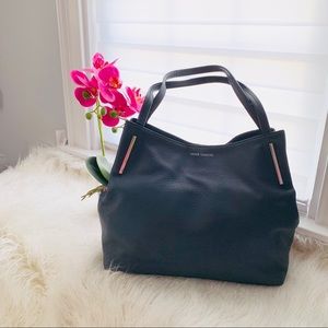 NWOT Vince Camuto Gravel Gray Ike Leather Tote